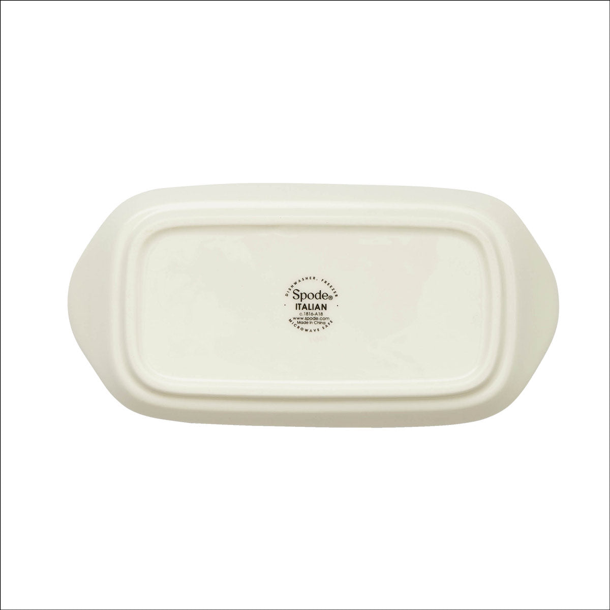 Blue Italian Butter Dish 20x10cm – Porcelain with Imari Oriental Border dinnerware CasaFenix
