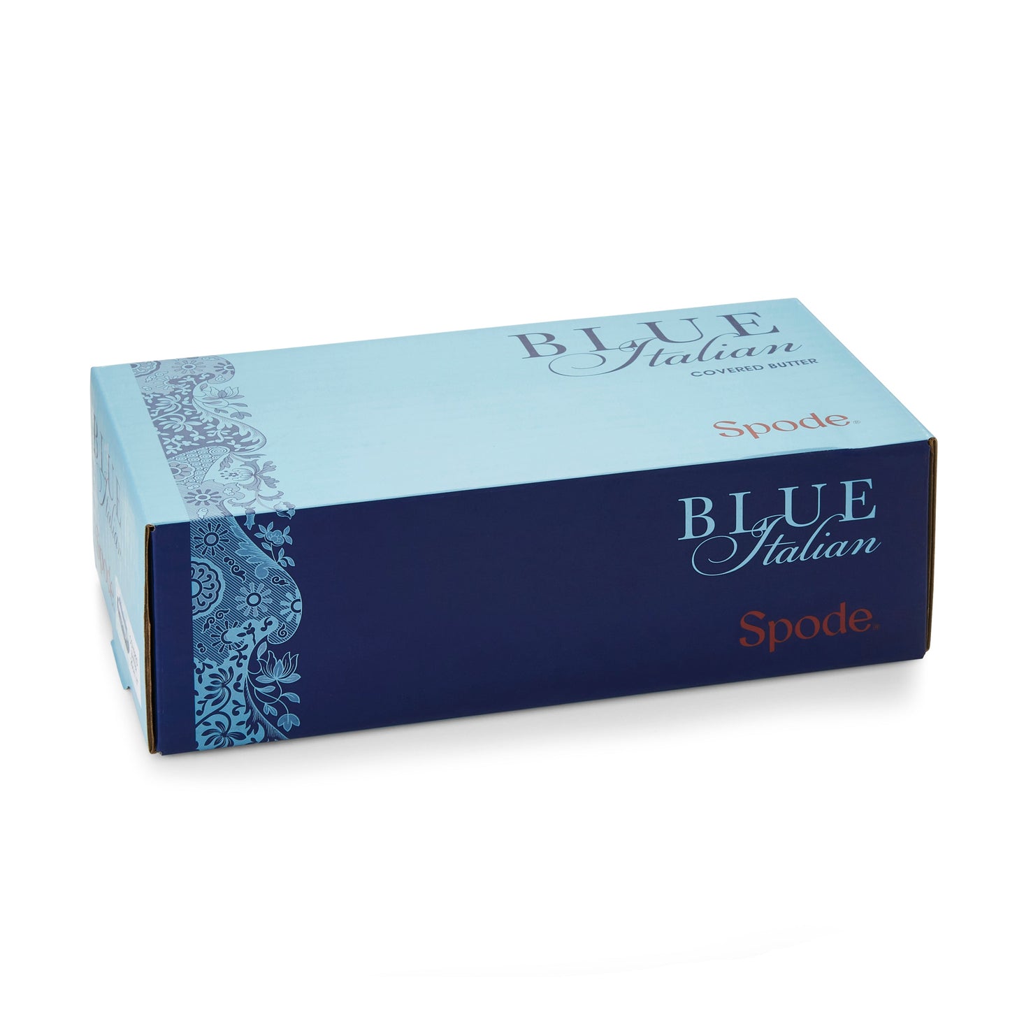 Blue Italian Butter Dish 20x10cm – Porcelain with Imari Oriental Border dinnerware CasaFenix