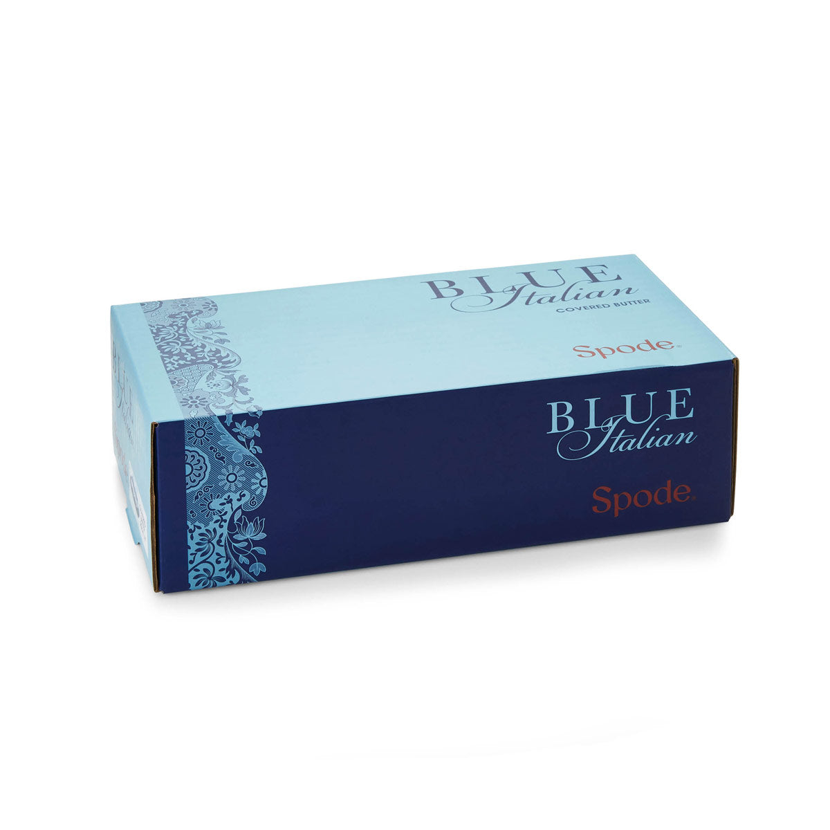 Blue Italian Butter Dish 20x10cm – Porcelain with Imari Oriental Border dinnerware CasaFenix