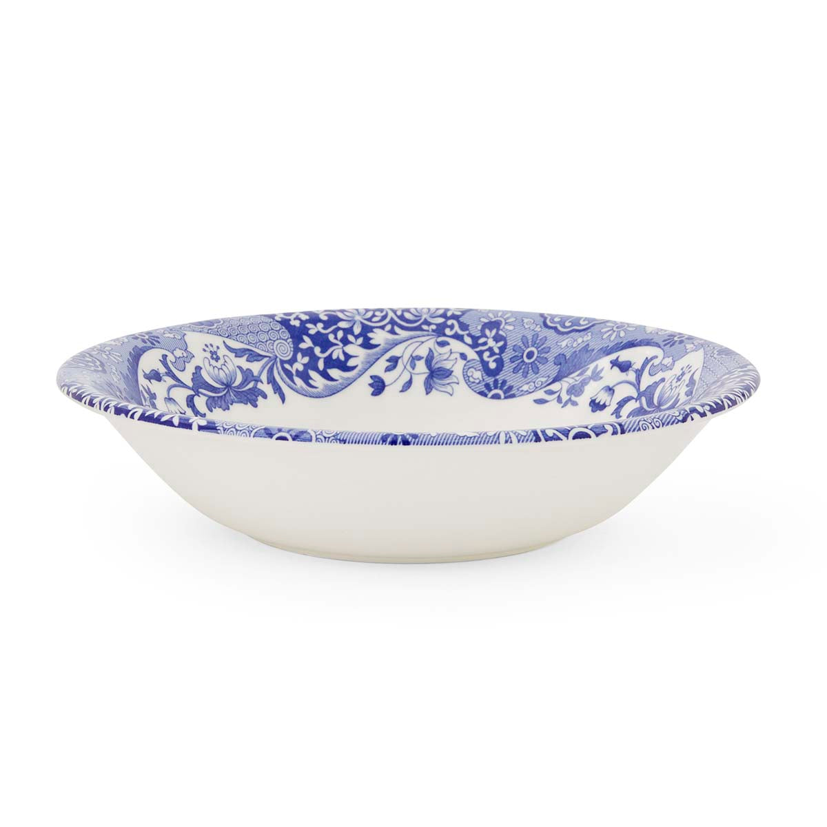 Blue Italian Christmas Set of 4 Bowls – Festive Blue Italian Pattern dinnerware CasaFenix