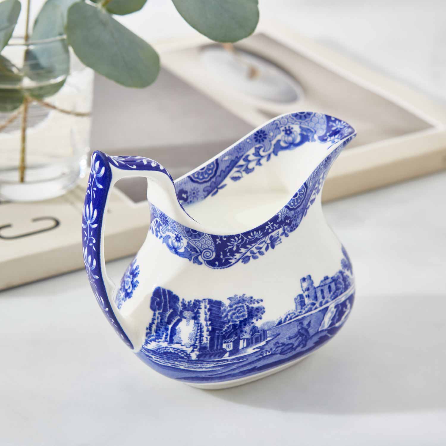 Blue Italian Cream Jug – Porcelain Blue Italian Afternoon Tea Accessory dinnerware CasaFenix