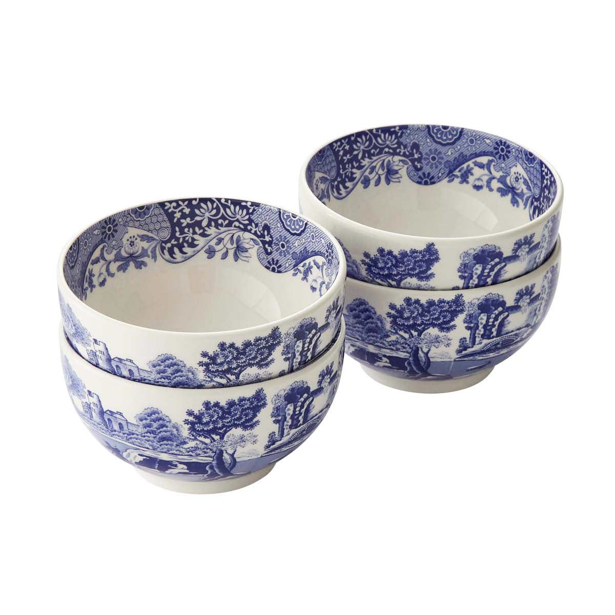 Blue Italian Set of 4 Dip Bowls – Porcelain Appetizer Serving Set dinnerware CasaFenix