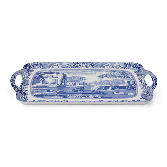 Blue Italian Large Tray – Porcelain Serving Tray by Pimpernel dinnerware CasaFenix