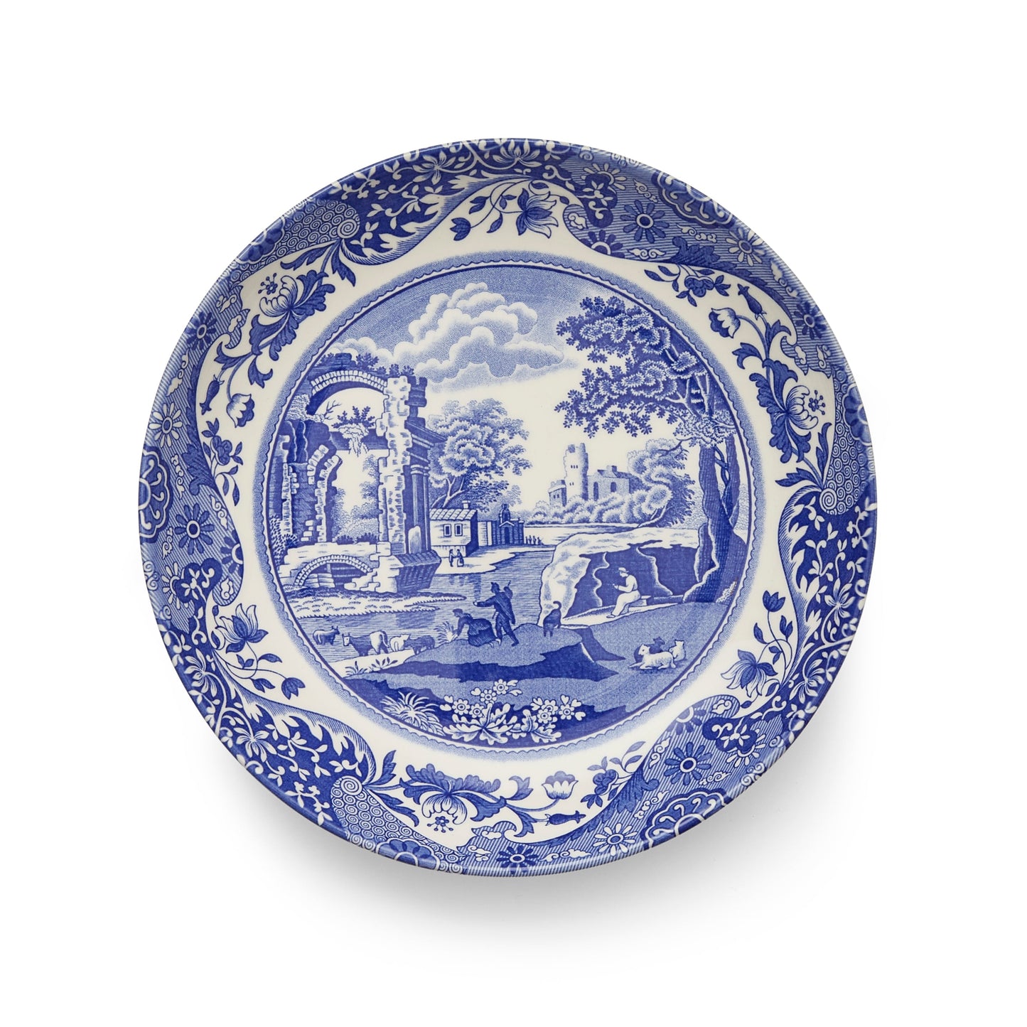 Blue Italian Set of 4 Pasta Bowls – Blue & White Porcelain Bowls dinnerware CasaFenix