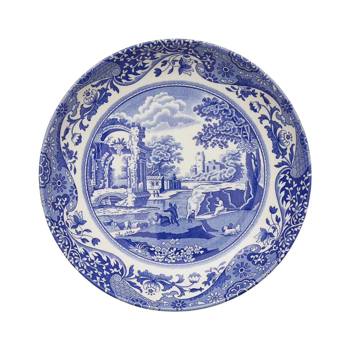 Blue Italian Set of 4 Pasta Bowls – Blue & White Porcelain Bowls dinnerware CasaFenix
