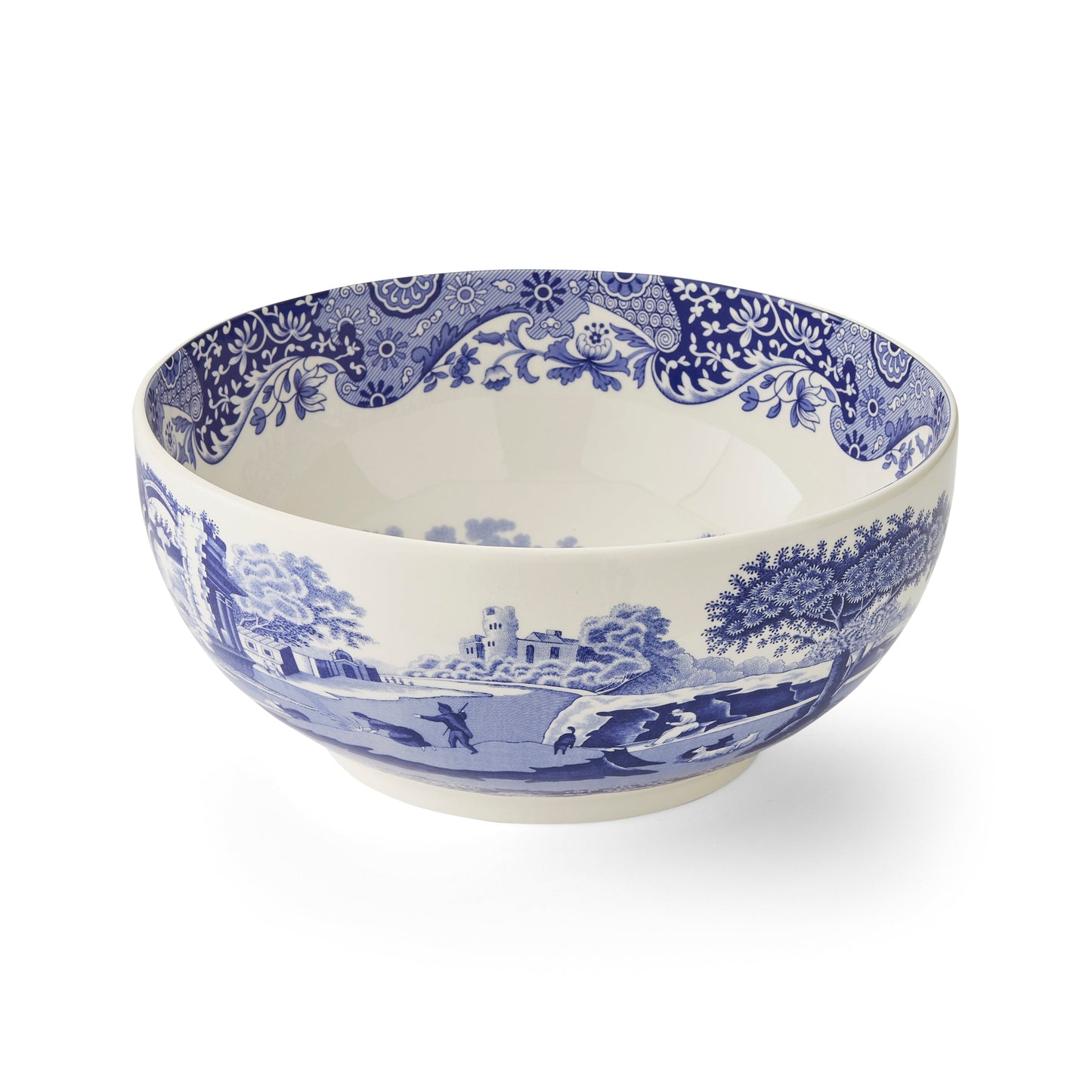 Blue Italian Round Bowl 26.5cm – Porcelain Salad & Display Bowl dinnerware CasaFenix