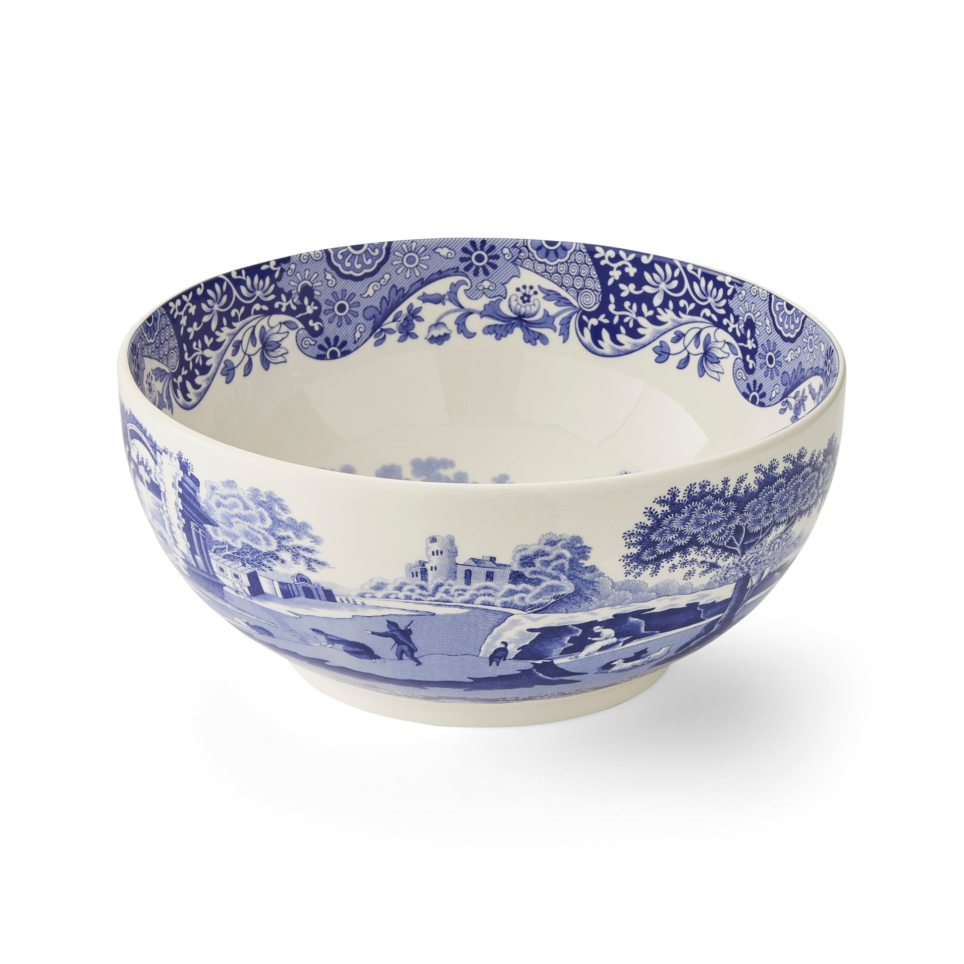 Blue Italian Round Bowl 26.5cm – Porcelain Salad & Display Bowl dinnerware CasaFenix