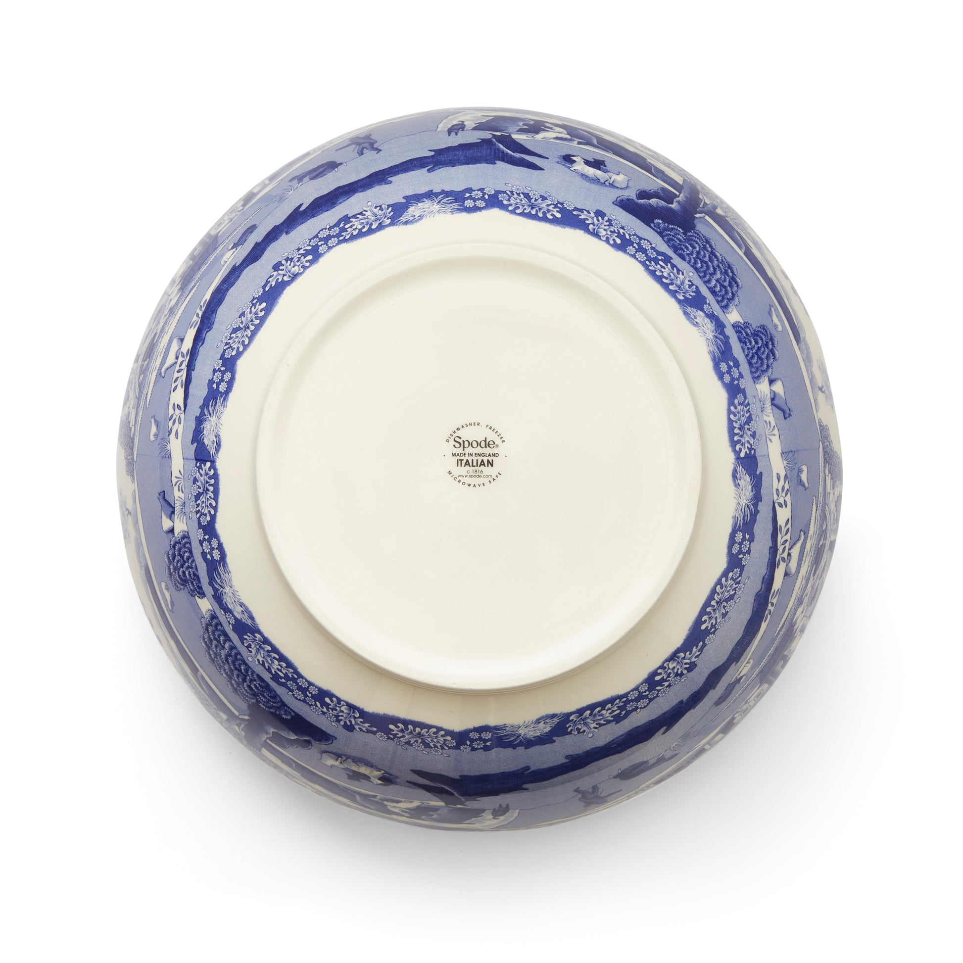 Blue Italian Round Bowl 26.5cm – Porcelain Salad & Display Bowl dinnerware CasaFenix