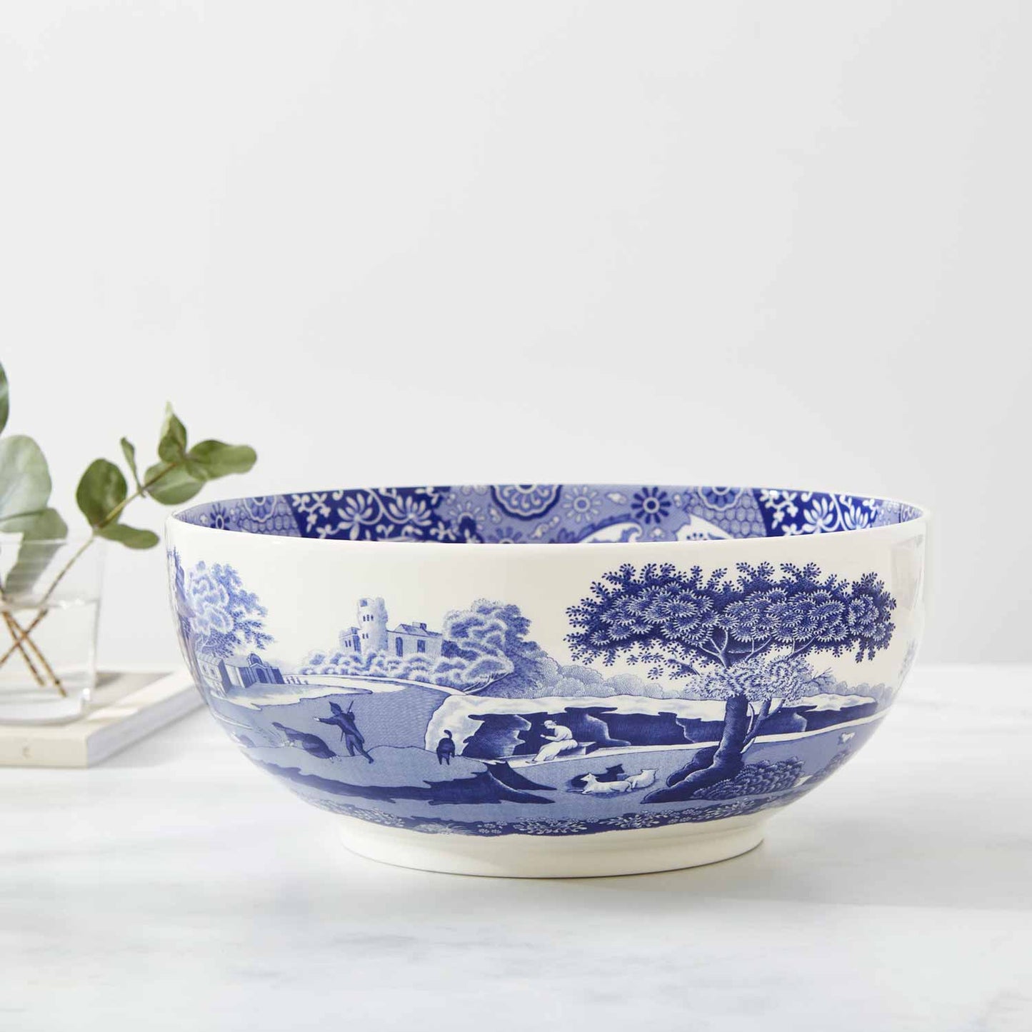 Blue Italian Round Bowl 26.5cm – Porcelain Salad & Display Bowl dinnerware CasaFenix