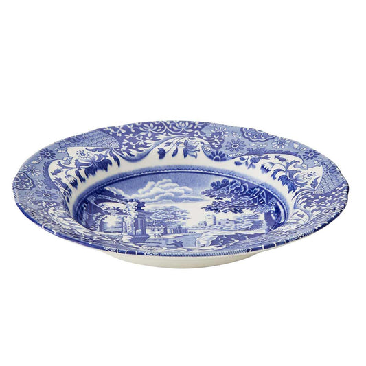 Blue Italian Set of 4 Soup Plates – Classic Spode Dinnerware dinnerware CasaFenix