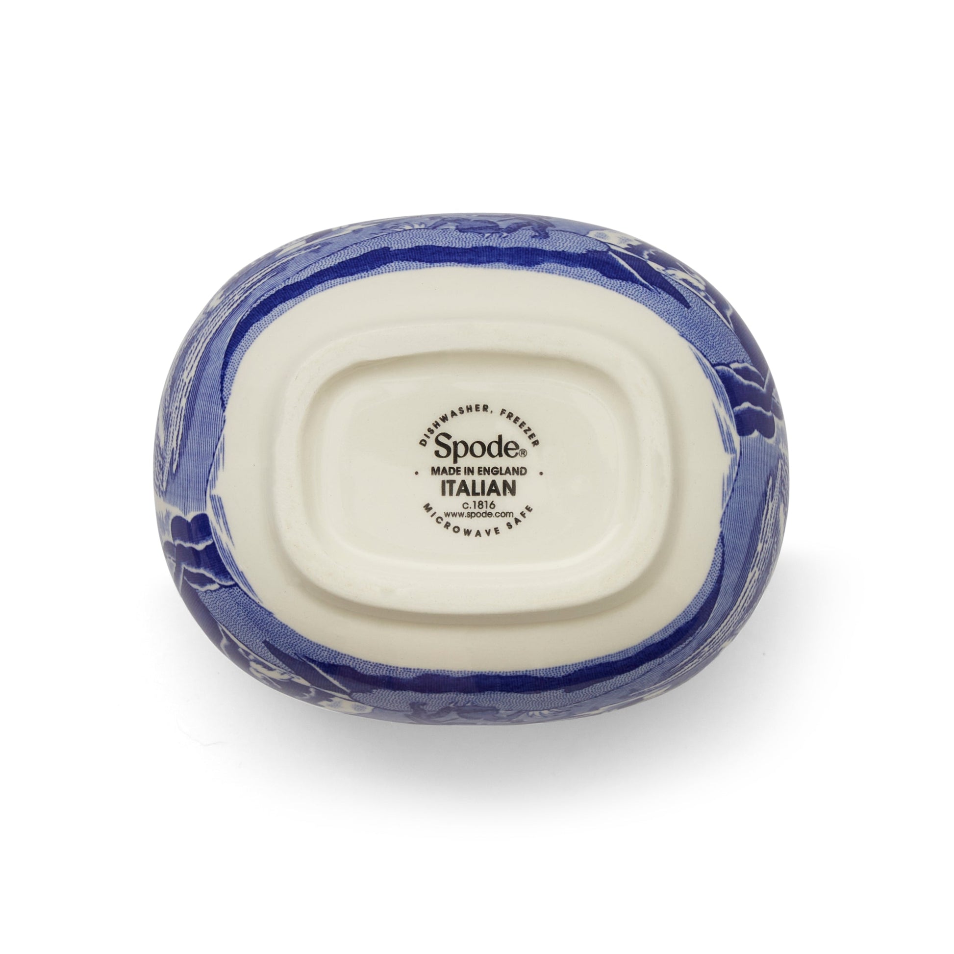 Blue Italian Sugar Box 9x11cm – Porcelain with Italian Countryside Design dinnerware CasaFenix