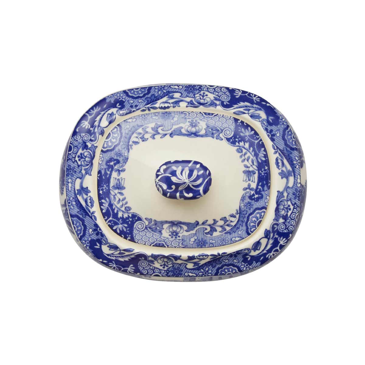 Blue Italian Sugar Box 9x11cm – Porcelain with Italian Countryside Design dinnerware CasaFenix