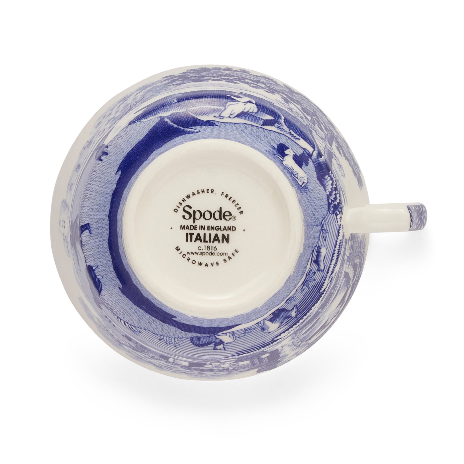Blue Italian Set of 4 Teacups & Saucers – Spode Fine China dinnerware CasaFenix