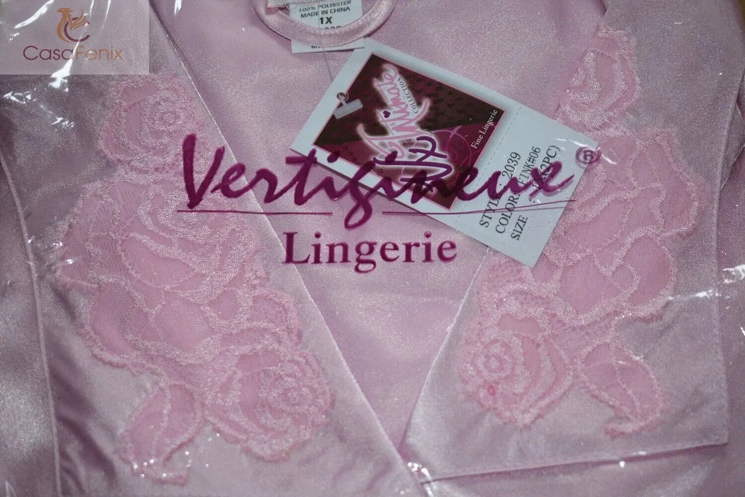 Brand New Lingerie VX Intimate Pink Soft Satin Feel Pajamas Size Medium. (2039) Clothes, Shoes & Accessories:Women:Women's Clothing:Lingerie & Nightwear:Nightwear CasaFenix
