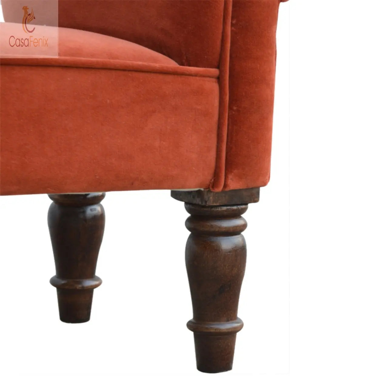 Brick Red Velvet Bench Bedroom Upholstered Seat Benches CasaFenix