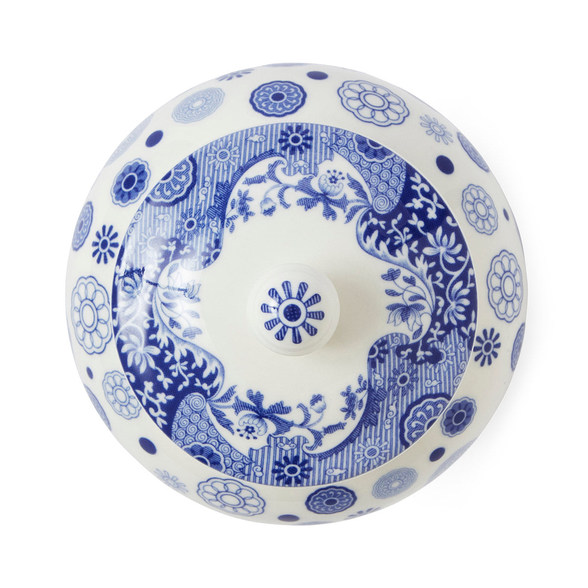 Brocato Mini Vase – Blue Italian Porcelain Ginger Jar Style dinnerware CasaFenix