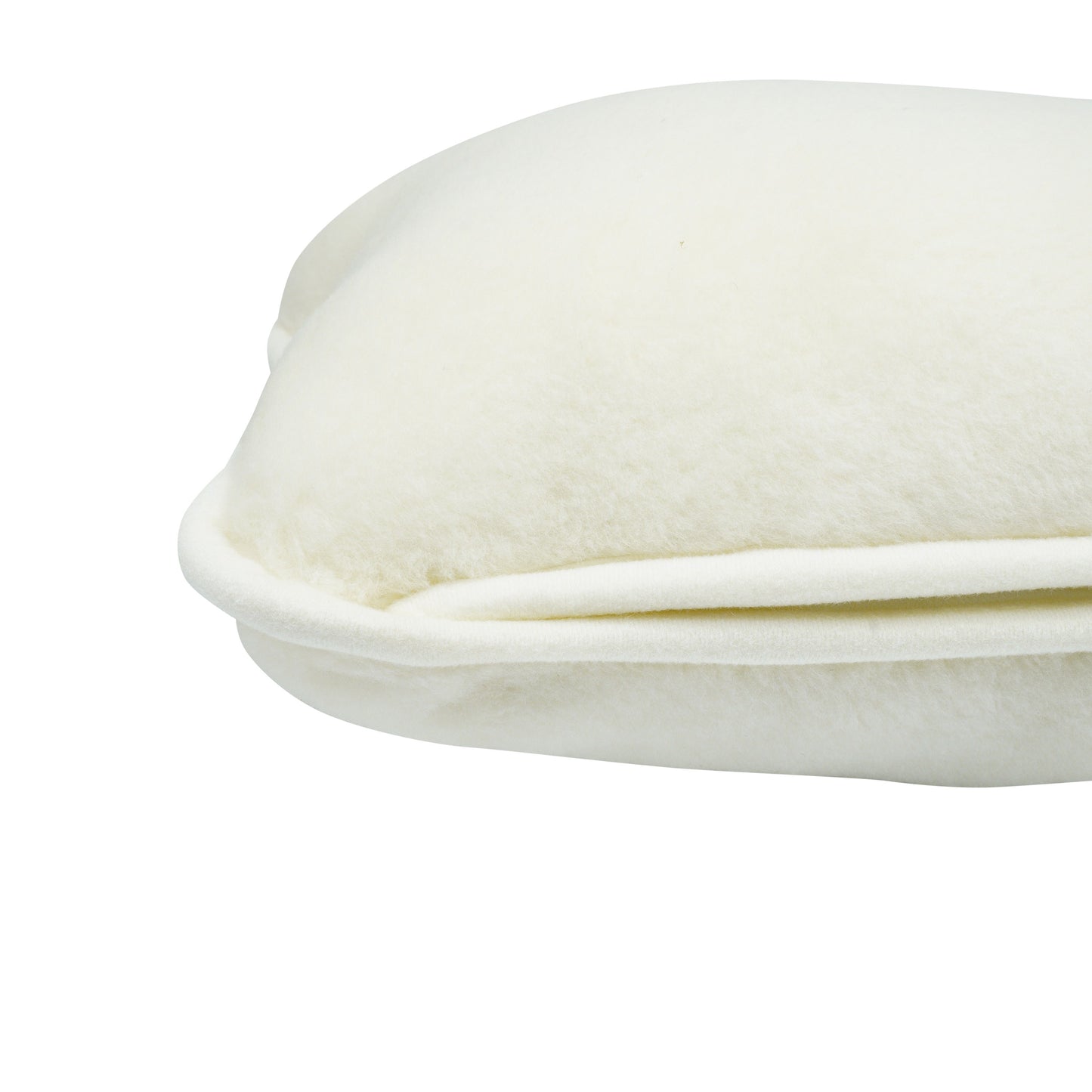 100% Cashmere Wool Pillow - Natural Cream / White - CasaFenix
