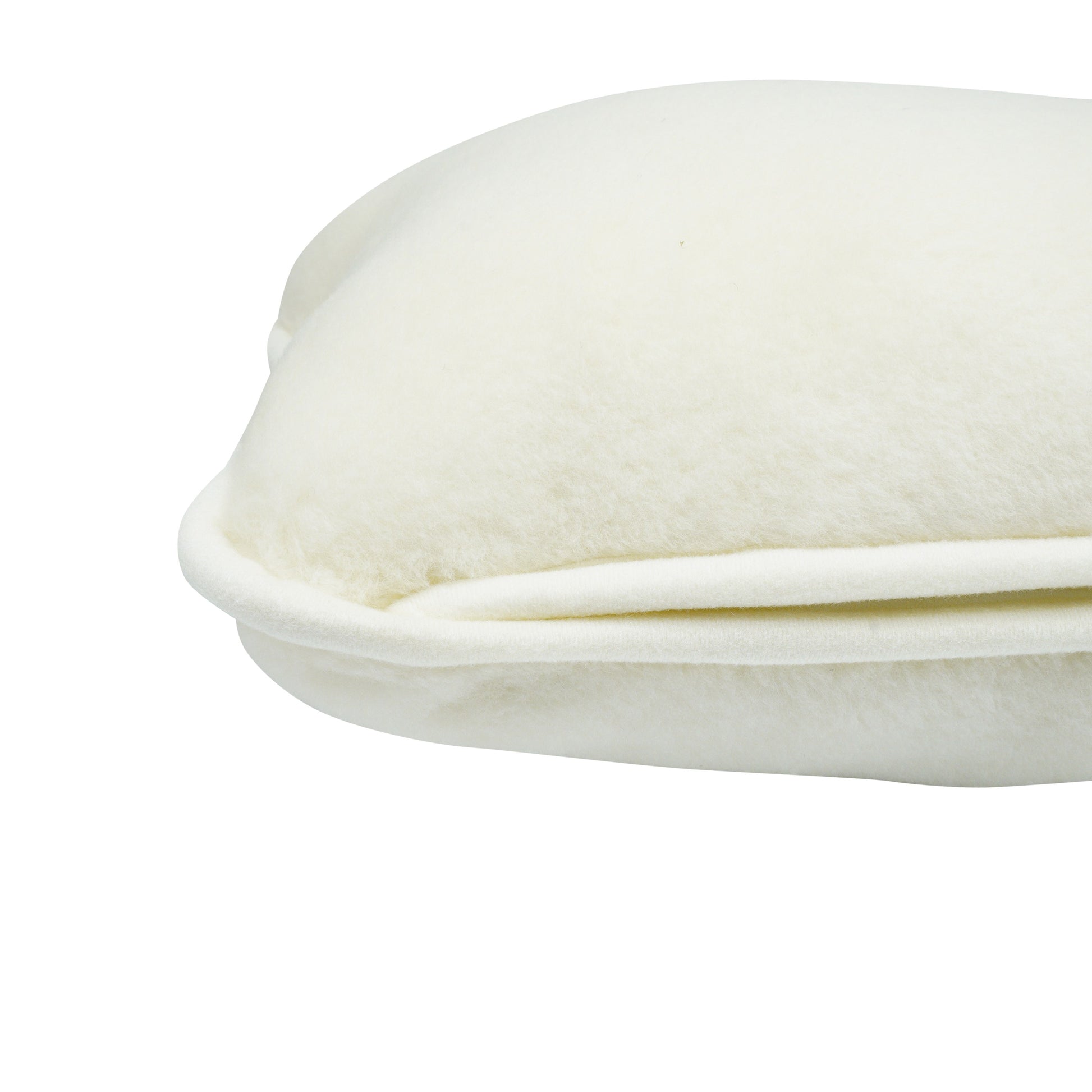 100% Cashmere Wool Pillow - Natural Cream / White - CasaFenix