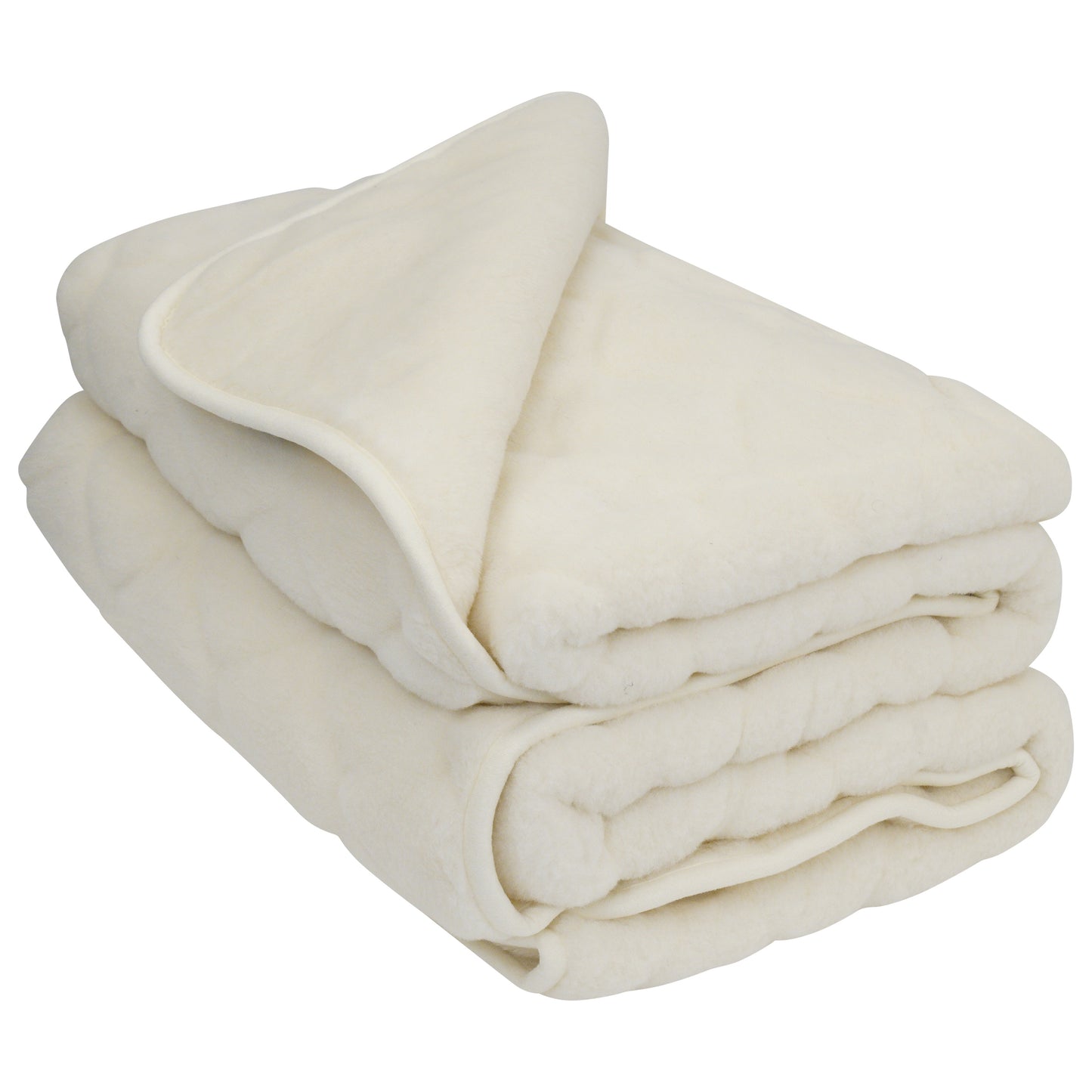 100% Cashmere Wool Quilt - Natural Cream Colour -  Shapes 200 x 140cm - CasaFenix