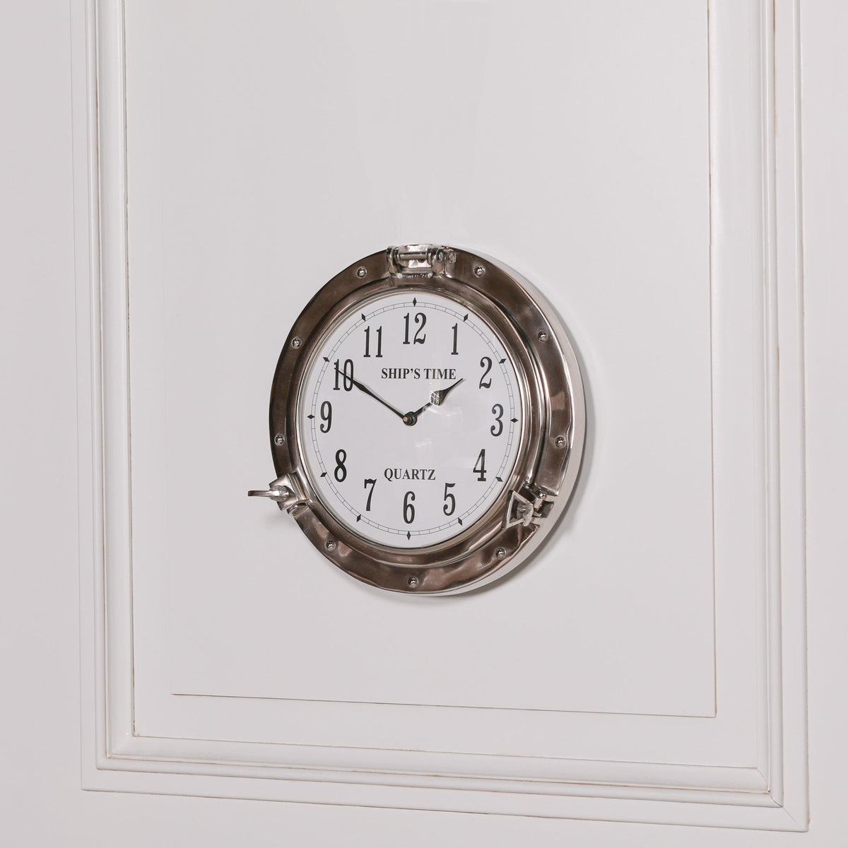 Polished Port Hole Ships Wall Clock clock CasaFenix