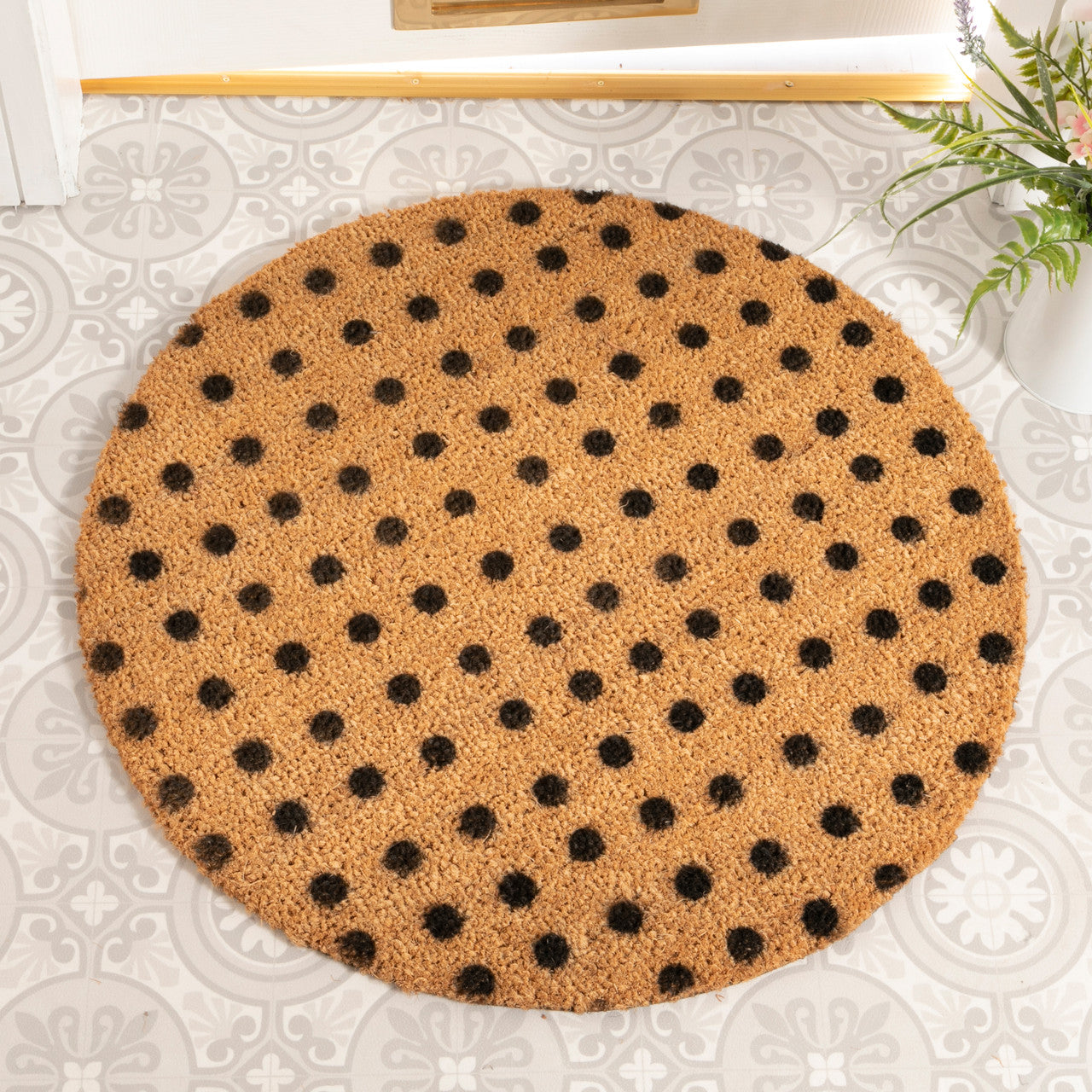Dots Circle Doormat 700cm Diameter Doormats CasaFenix