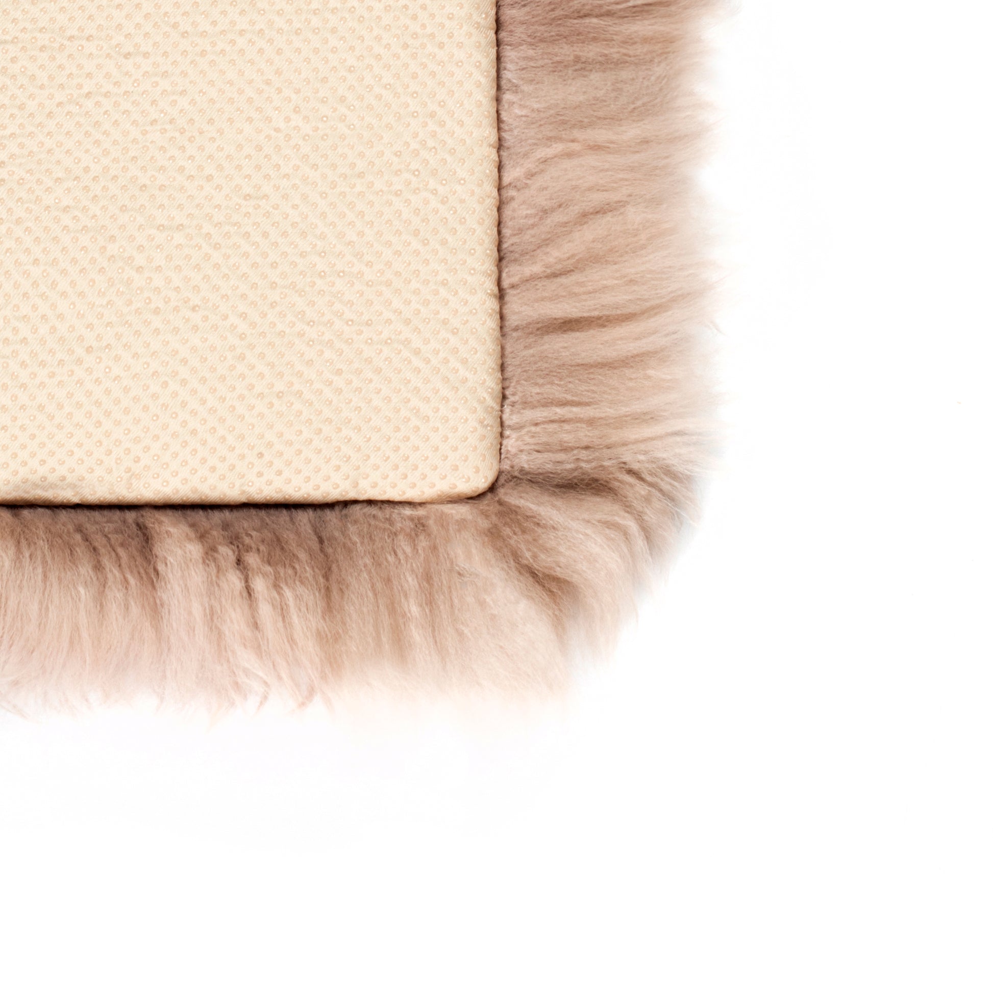 Light Brown Square Sheepskin Chair Pad - CasaFenix