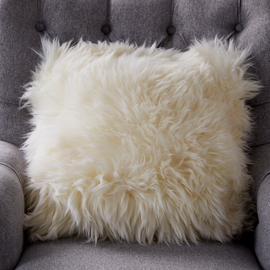 Natural Sheepskin Cushion Cushion CasaFenix