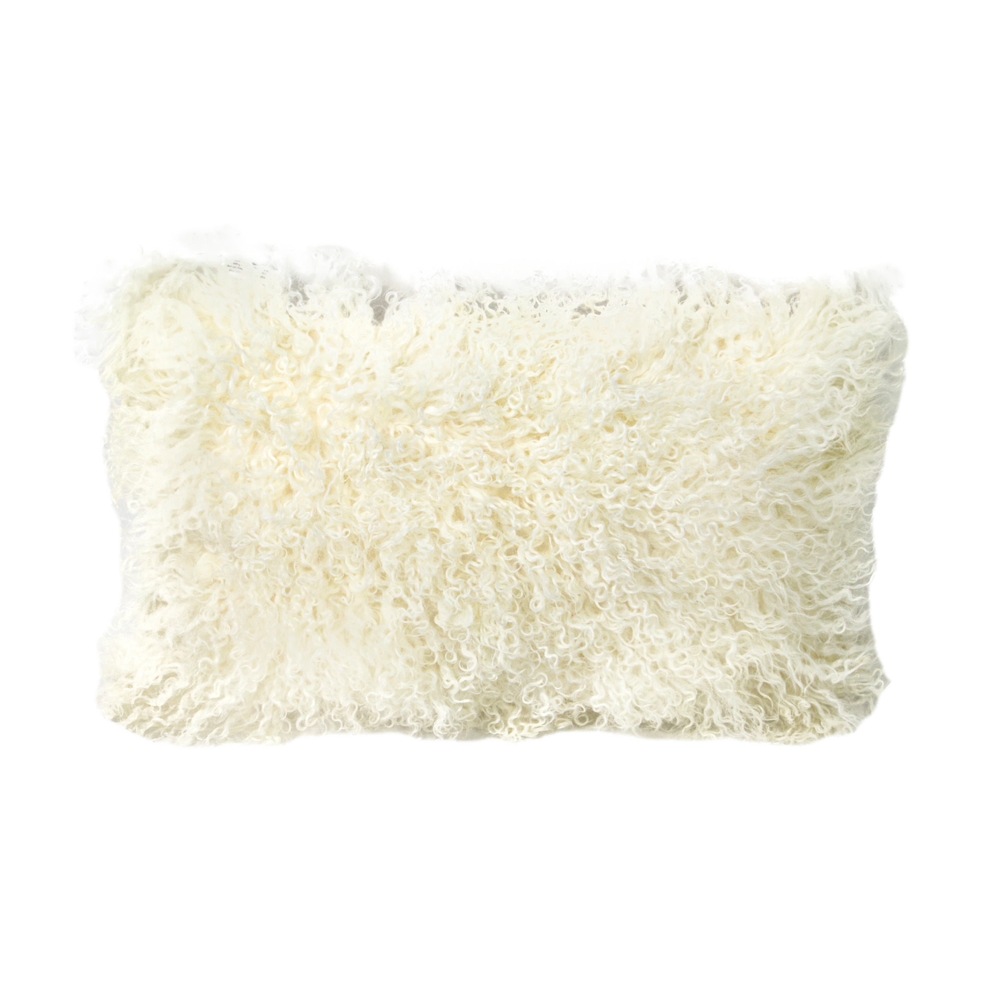 Natural Curly Sheepskin Cushion 30x50cm - CasaFenix