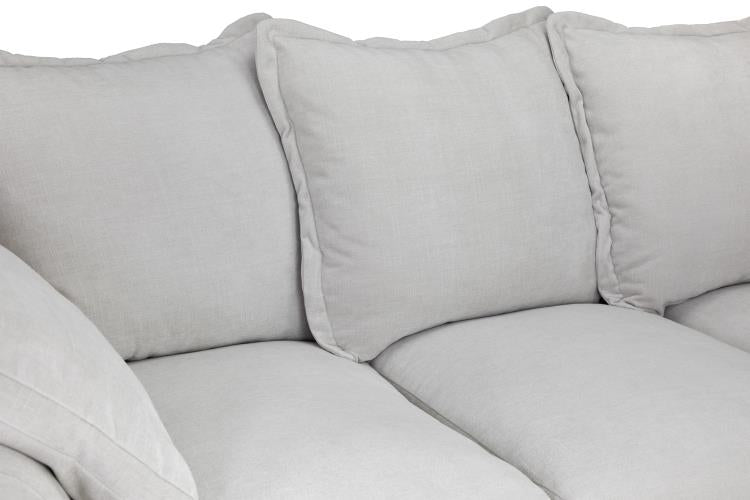 Colbee Fabric Corner Sofa in Natural or Grey Coloured Fabric Left or Right Chaise (Copy) Sofa CasaFenix