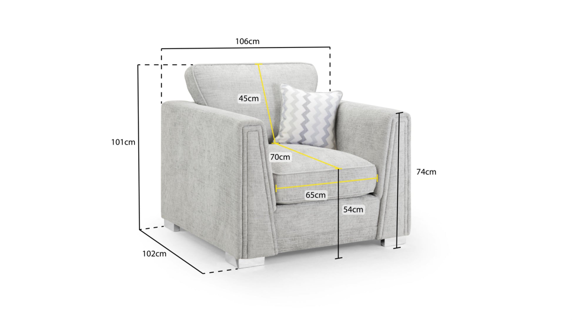 Cony Plush Button Fabric Sofa in Silver or Slate Grey 2, 3 Seat, 4 Seat Corner Settee Footstool (Copy) Sofa CasaFenix