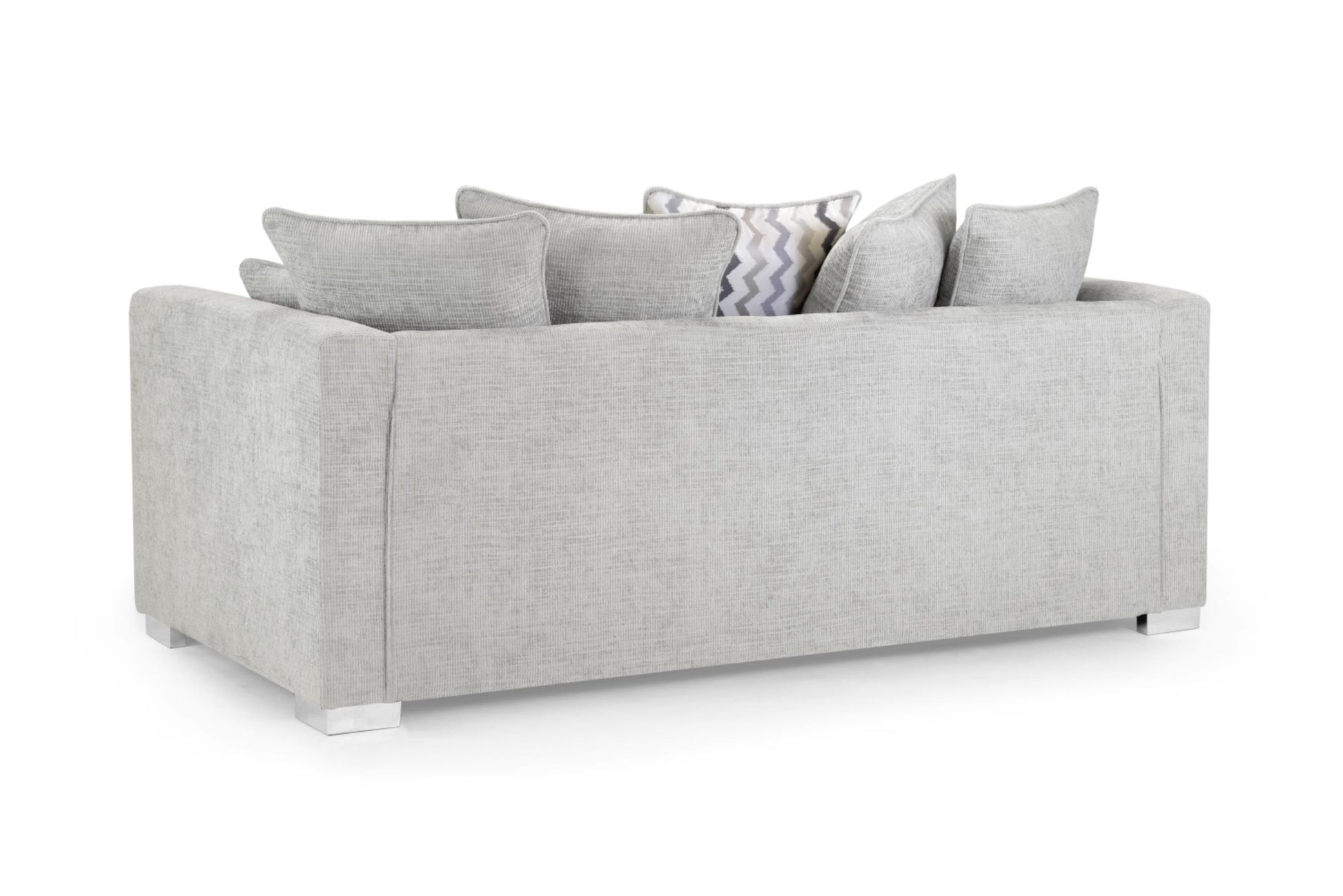 Cony Plush Button Fabric Sofa in Silver or Slate Grey 2, 3 Seat, 4 Seat Corner Settee Footstool (Copy) Sofa CasaFenix