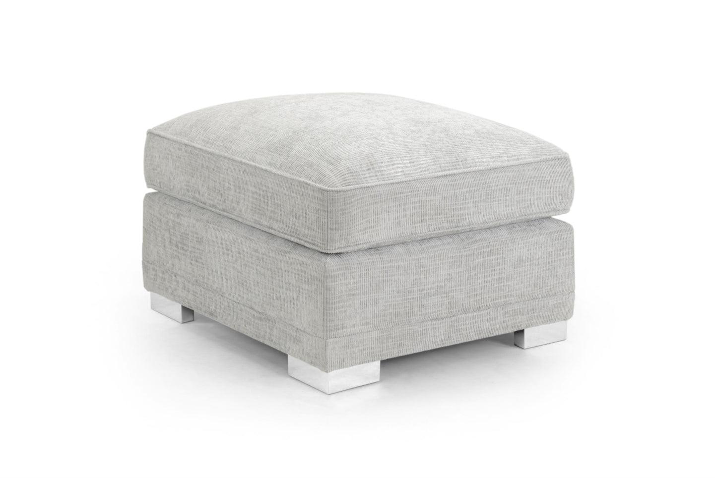 Cony Plush Button Fabric Sofa in Silver or Slate Grey 2, 3 Seat, 4 Seat Corner Settee Footstool (Copy) Sofa CasaFenix