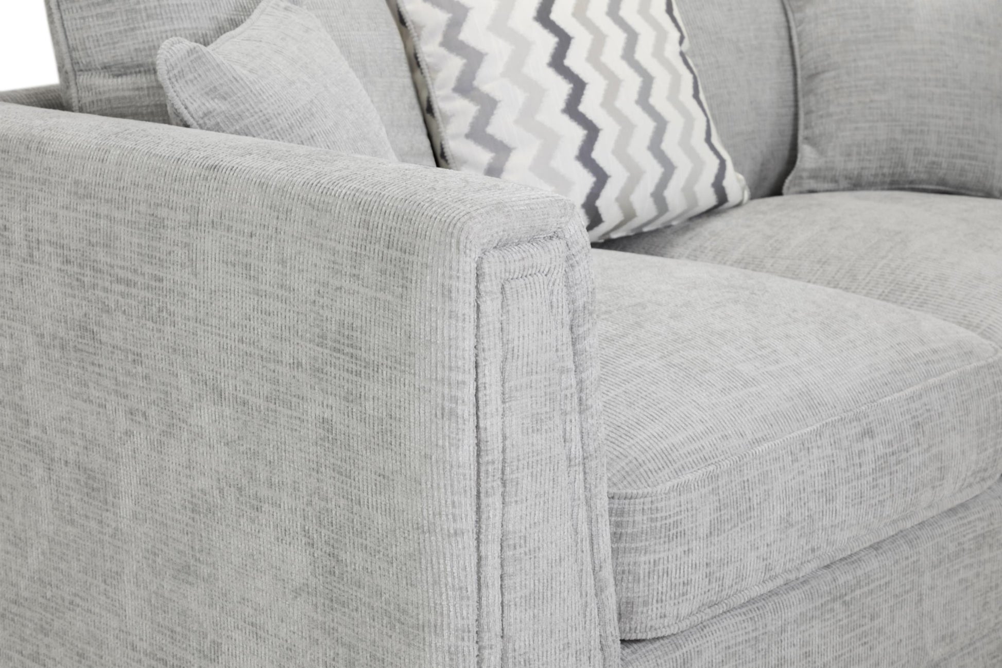 Cony Plush Button Fabric Sofa in Silver or Slate Grey 2, 3 Seat, 4 Seat Corner Settee Footstool (Copy) Sofa CasaFenix