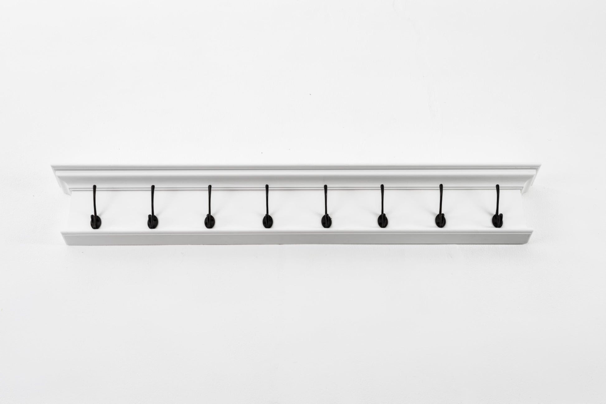 Halifax collection by Nova Solo. Classic White 8 Hook Coat Rack CasaFenix