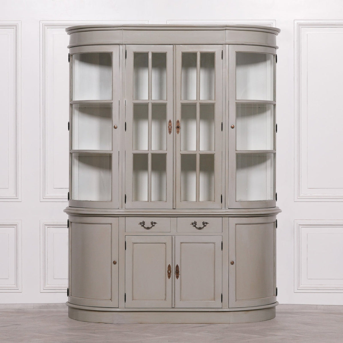 Large Grey Dresser Display Cabinet Display Cabinet CasaFenix