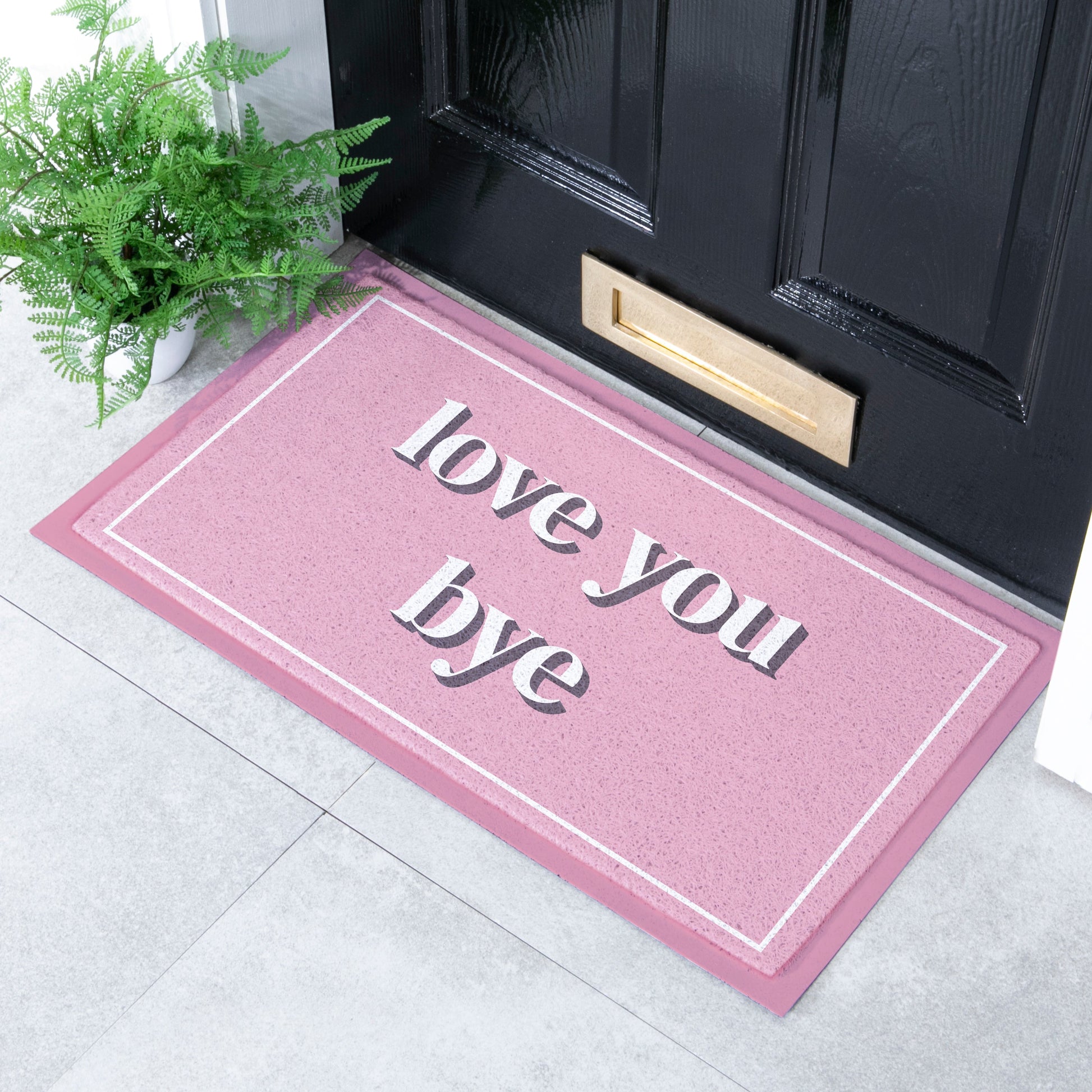 Love You Bye Indoor Outdoor Doormat (70 x 40cm) Doormats CasaFenix