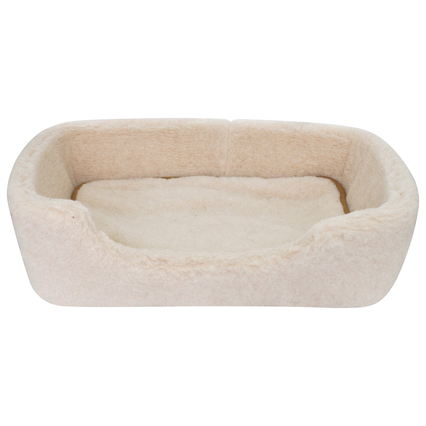 100% Luxury Merino Wool Pet Bed Cat / Dog Cappuccino Colour 60 x 40cm MEDIUM - CasaFenix