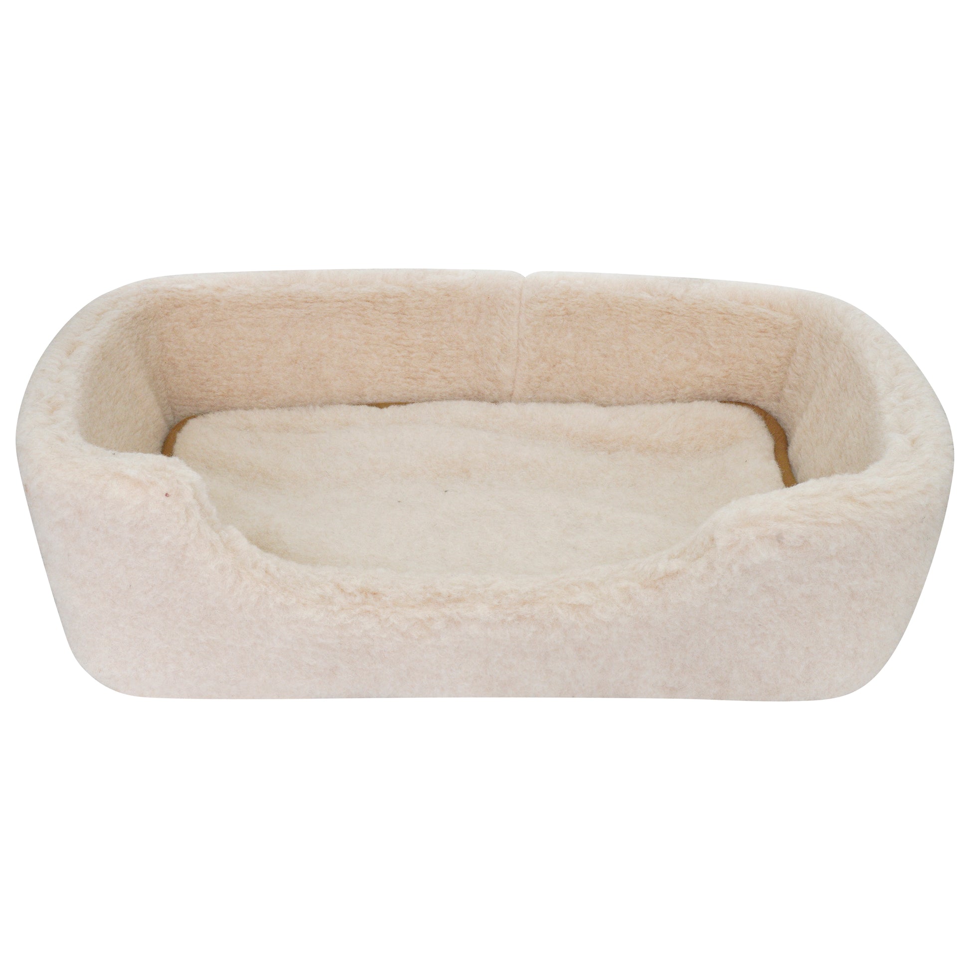 100% Luxury Merino Wool Pet Bed Cat / Dog Cappuccino Colour 60 x 40cm MEDIUM - CasaFenix