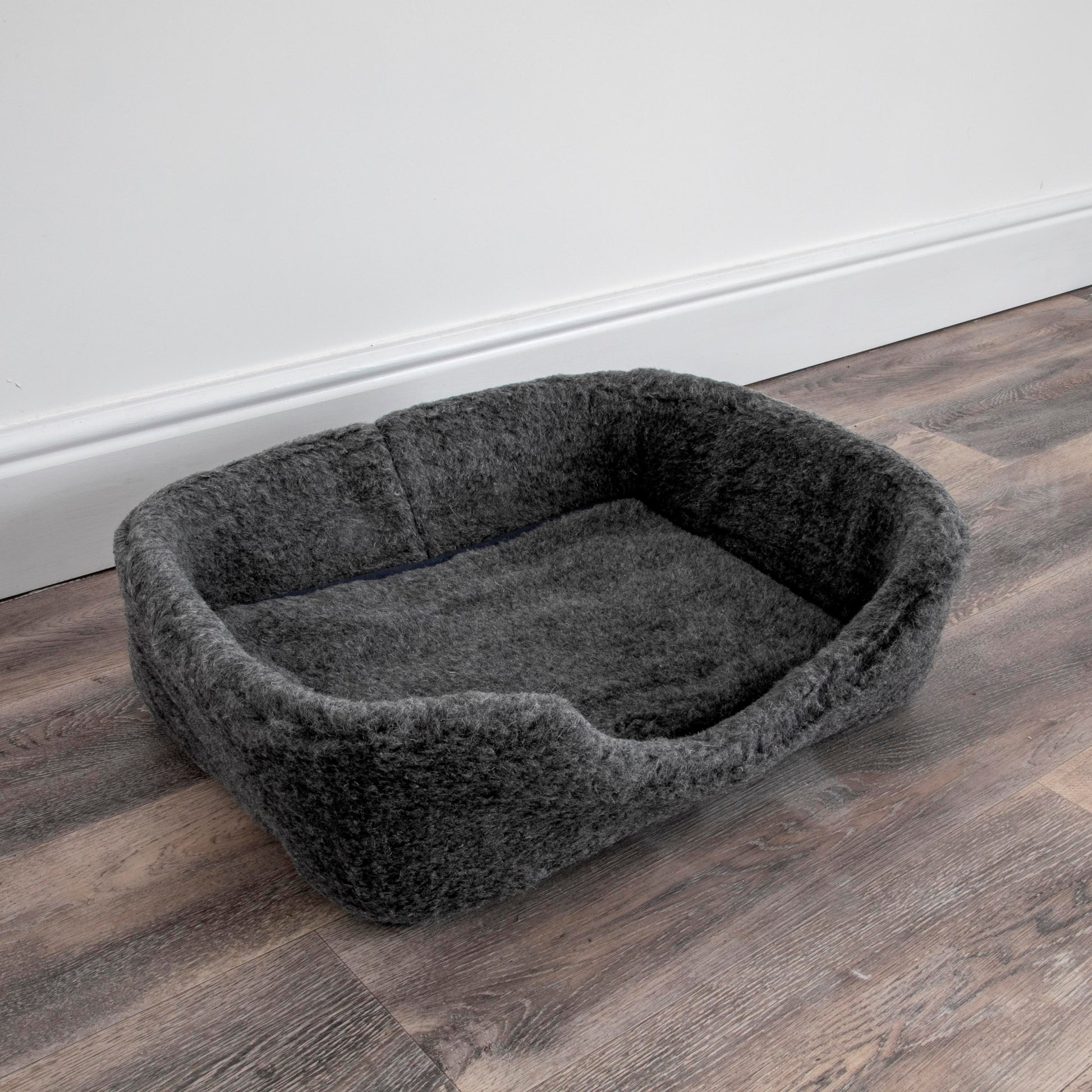 100% Merino Wool Pet Bed - Grey 60 x 40cm MEDIUM - CasaFenix