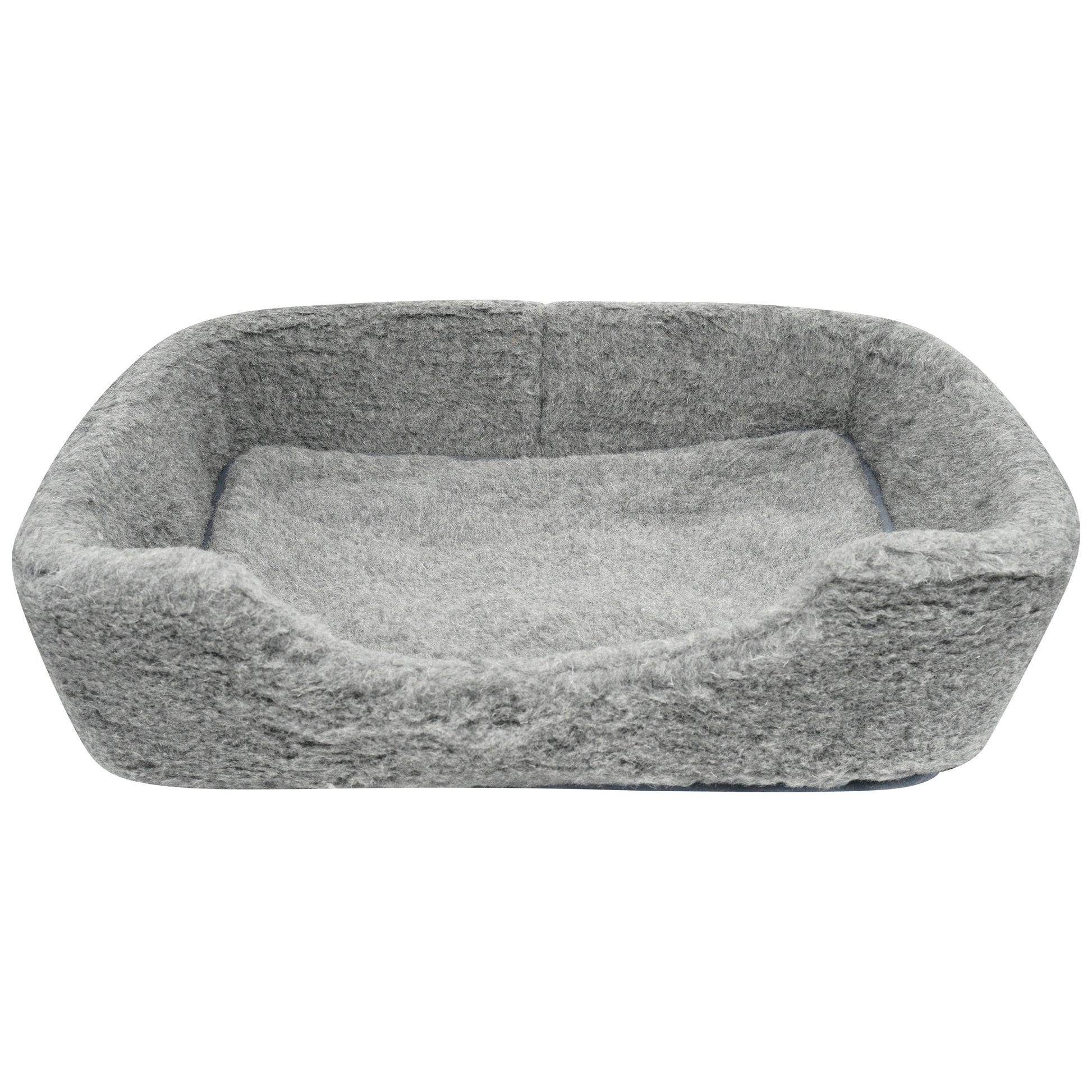 100% Merino Wool Pet Bed - Grey 60 x 40cm MEDIUM - CasaFenix