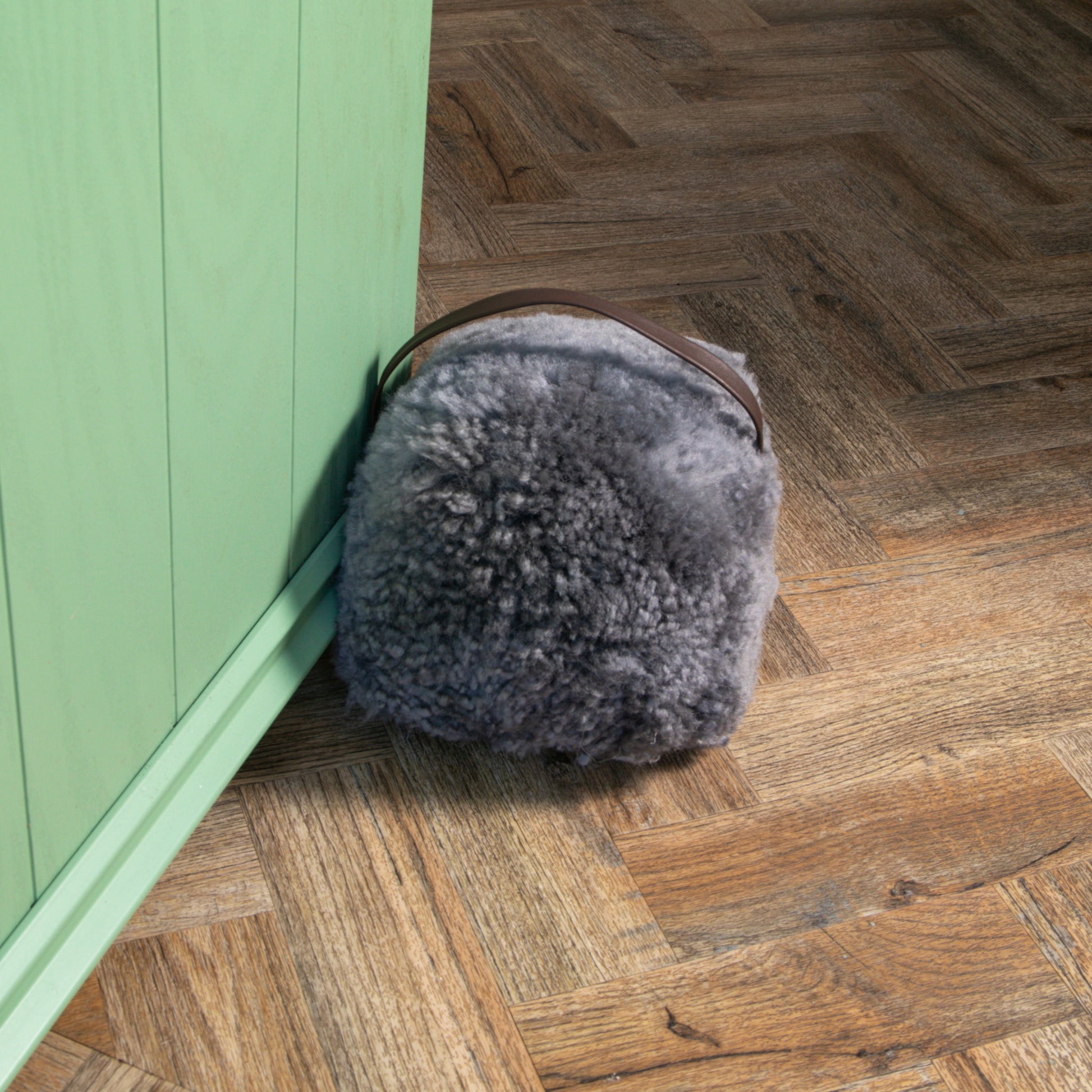 Grey Sheepskin Doorstop - CasaFenix