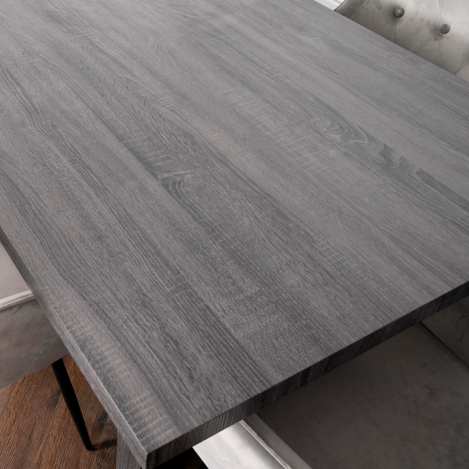 Ascot Grey Oak Dining Table 180cm x 90 x 76cm  CasaFenix