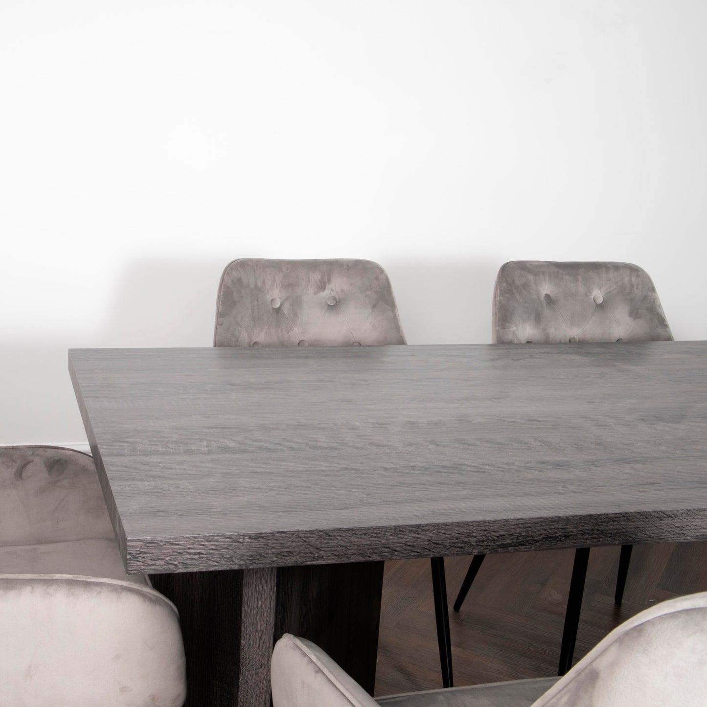 Ascot Grey Oak Dining Table 180cm x 90 x 76cm  CasaFenix