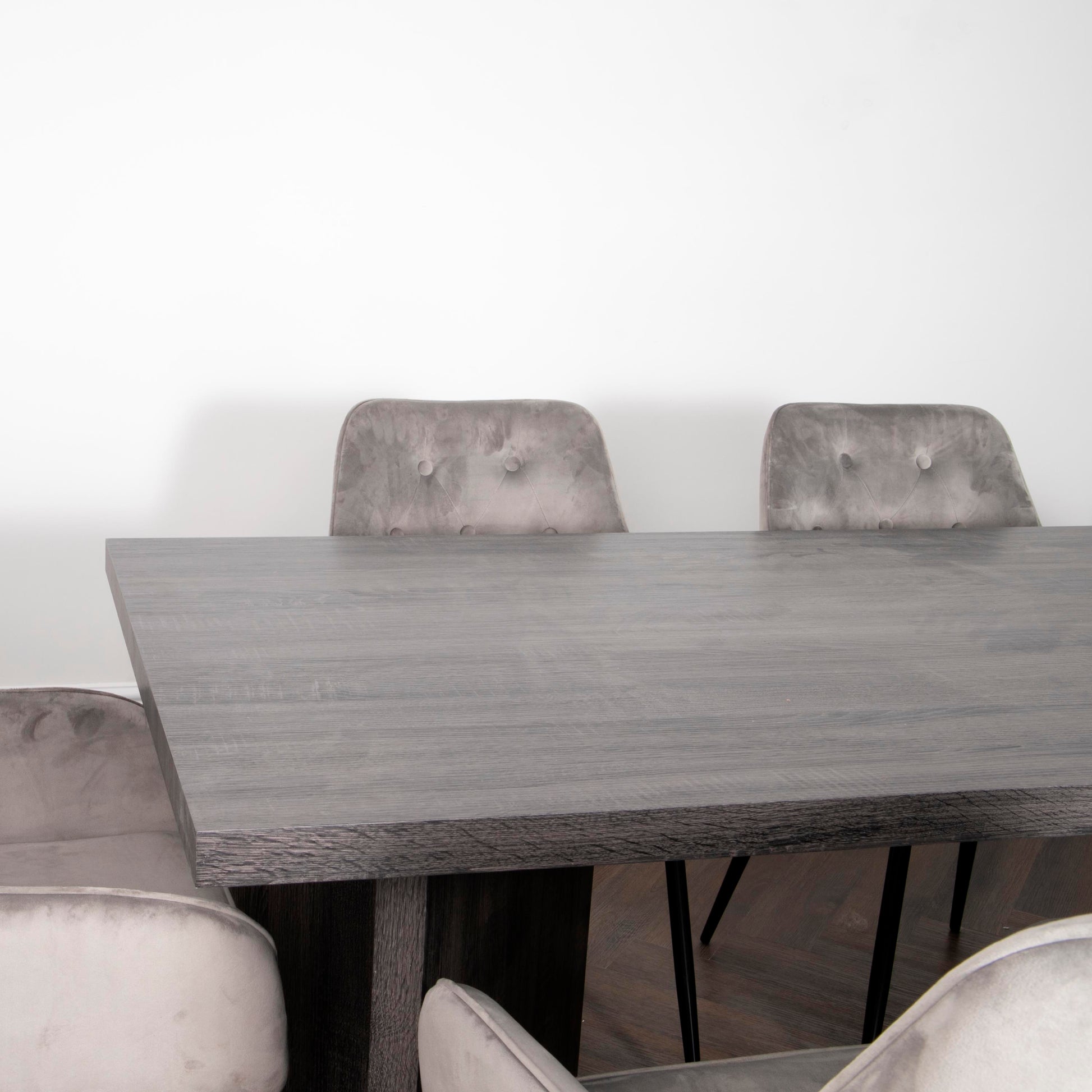 Ascot Grey Oak Dining Table 180cm x 90 x 76cm  CasaFenix