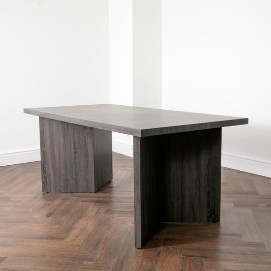 Ascot Grey Oak Dining Table 180cm x 90 x 76cm  CasaFenix