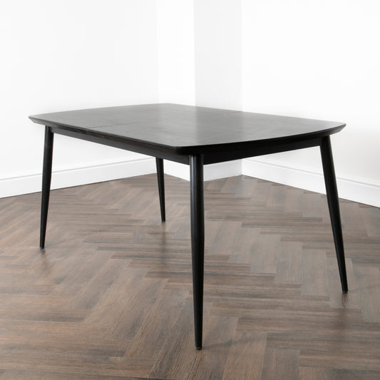 Oxford Dark Ash Dining Table 160cm x 90 x 76cm - extends to 200cm  CasaFenix