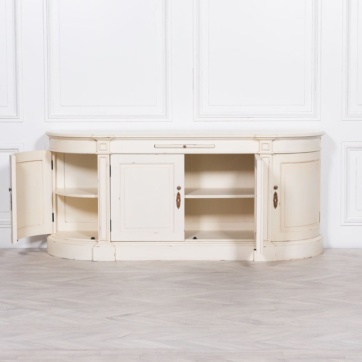 Distressed Large Buffet Sideboard Buffets & Sideboards CasaFenix