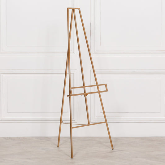Gold Metal Easel Side Table CasaFenix