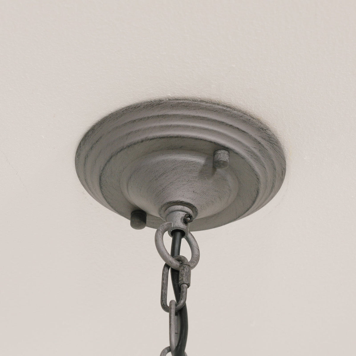 Grey 12-Branch Chandelier with Grey Shades — 86cm Wide Chandelier CasaFenix