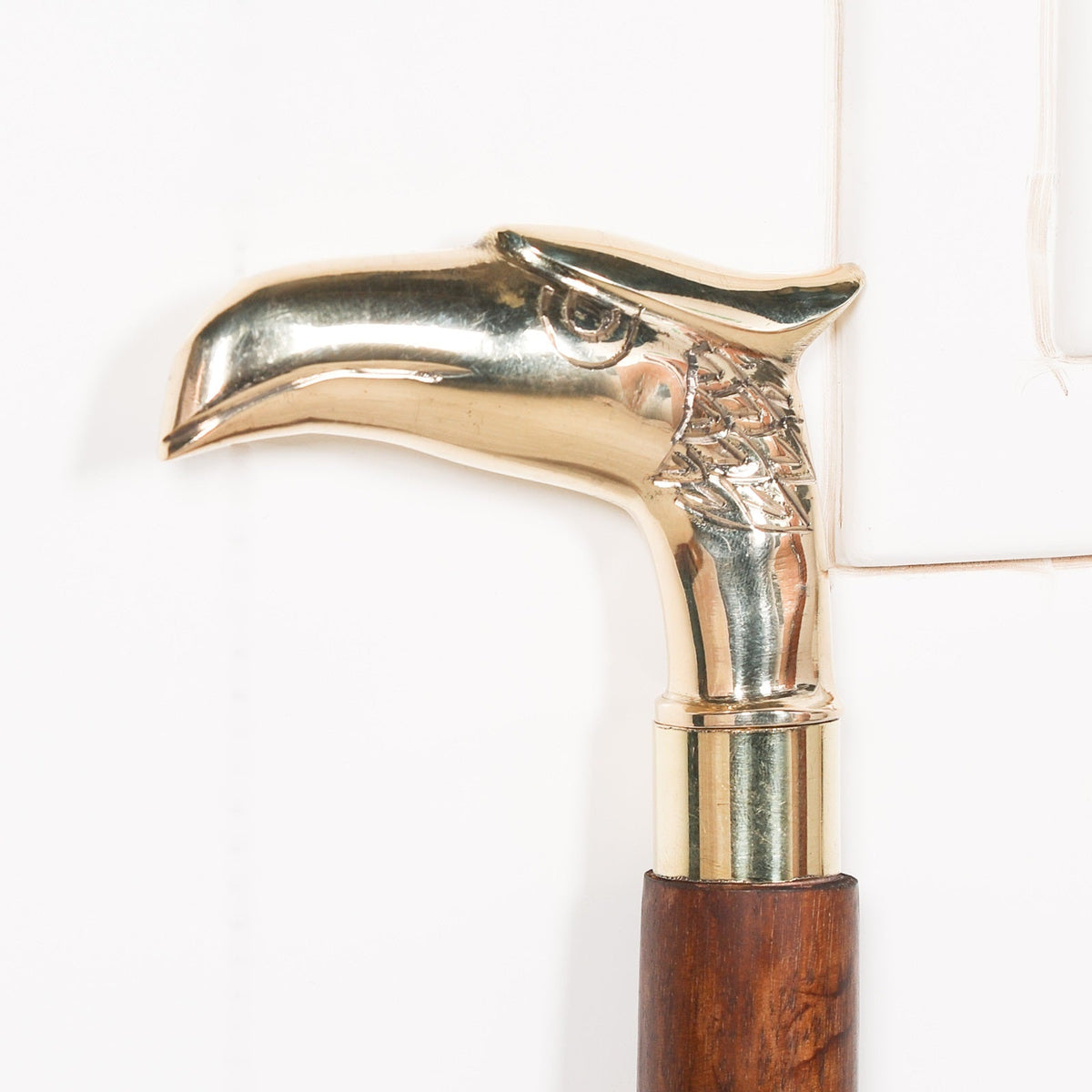 Eagle Head Brass & Mango Wood Walking Stick Walking Stick CasaFenix